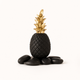 Pineapple Sculpture – Gold Crown Resin Decor for Coffee Table and Living Room