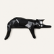 Geometric Cat Sculpture – Modern Resin Figurine for Shelf Desk Home Office Decor