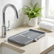 Silicone Soap Tray with Drain Spout – Self-Draining Dish for Kitchen and Bathroom Countertops