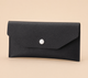 Slim Cash Envelope Wallet – PU Leather Snap Pouch Budget Organizer Women Purse