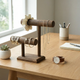 2 Tier Wooden Watch & Jewelry Display Tower – Bracelet and Necklace Stand for Dresser