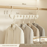 Space-Saving Closet Hanger – 8-Slot Rotating Aluminum Alloy Organizer for Clothes & Wardrobe Storage