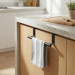 Stainless Steel Over Cabinet Towel Rack – Kitchen & Bathroom Organizer