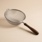 Fine Mesh Strainer – Wood Handle Kitchen Sieve for Tea Matcha Flour Pasta Juice Baking Cooking