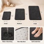 Soft Bathroom Floor Mat – Water Absorbent Anti-Slip Plush Rug Bedroom Door