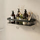 Bathroom Shelf Wall Mounted – Aluminum Alloy Shower Organizer, No Drill Storage Rack for Toiletries