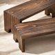 Stackable Wooden Riser Stand Set – Tiered Display for Vendor Events Cupcakes and Decor