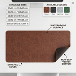 Leather Desk Mat – Waterproof Non-Slip Surface for Office, Home Office & Workspace Protection