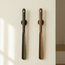 Long Handled Shoe Horn – Wooden Magnetic Wall Mount Entryway Organizer Mobility Aid Dressing Tool