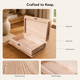 Wooden Hinged Box with Latch – Pine Storage Case for Jewellery Crafts Keepsakes
