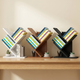 Tree Bookshelf 3-Tier Wood Desk Organizer – Small Bookcase Home Office Display