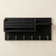 Wall Mounted Key Rack – Entryway Organizer with Shelf, 6 Hooks, Rustic Wood for Home, Hallway