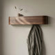Floating Wall Coat Rack with Hidden Hooks & Shelf – Wall-Mounted Coat Organizer for functional decor