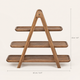 3 Tier Wooden Serving Stand – Tiered Tray Dessert Display for Parties and Entertaining