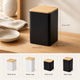 Sealed Storage Jar with Bamboo Lid – Kitchen Tea Coffee Spice Canister Tin