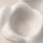 Premium Ceramic Egg Tray – Speckled White Holder for Kitchen Counter or Fridge Storage