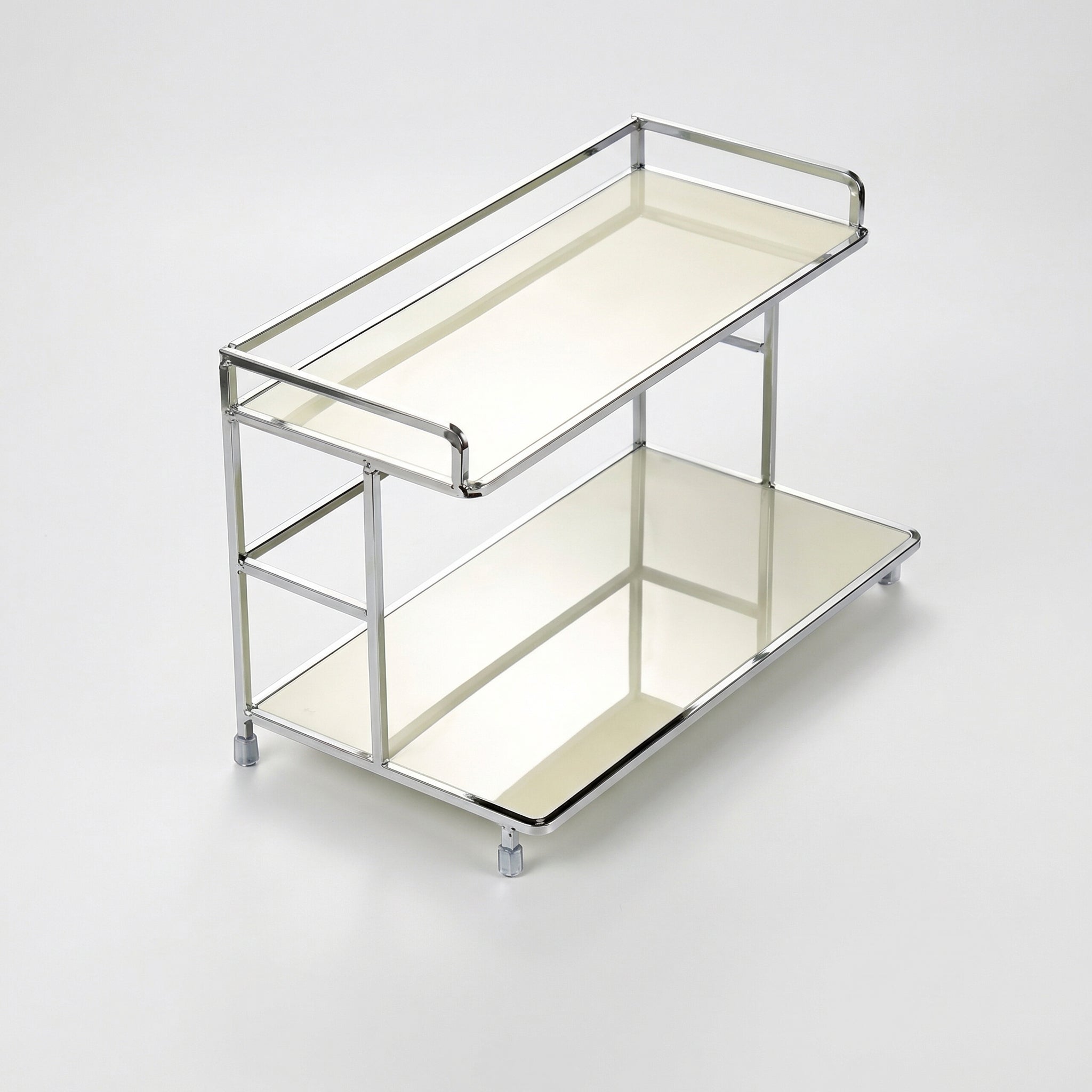 Countertop Organizer – Double Layer Iron and Acrylic Rack for Desk Bathroom Kitchen Entryway