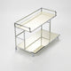 Countertop Organizer – Double Layer Iron and Acrylic Rack for Desk Bathroom Kitchen Entryway