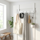 Over-Door Metal Hook Rack – No-Drill Storage Rack for Coats, Bags & Towels