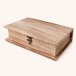 Wooden Hinged Box with Latch – Pine Storage Case for Jewellery Crafts Keepsakes