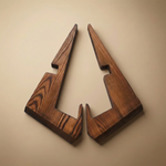 Wooden Cookbook Stand – Freestanding X-Shaped Book Holder for Kitchen & Minimalist Tablet Display