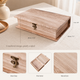 Wooden Hinged Box with Latch – Pine Storage Case for Jewellery Crafts Keepsakes