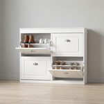 4-Door Shoe Rack – 8 Shelves, Shoe Storage Cabinet, Home Furniture