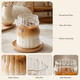 Wavy Glass Tumbler Set – Borosilicate Coffee Cup Iced Drink Home Bar Decor