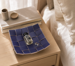 Woven PU Leather Storage Tray – Decorative Catchall for Keys Jewelry Vanity Desk
