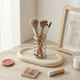 Spring Style Toothbrush & Makeup Brush Holder – Stainless Steel Minimalist Bathroom and Vanity Organizer