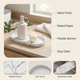 Oval Soap Tray – Silicone Bathroom Counter Organizer, Kitchen Sink Tray, Waterproof Vanity Holder