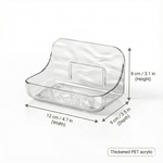 Adhesive Acrylic Bathroom Shelf – No Drill Wall Mount Storage for Shower Bath & Vanity Organizer