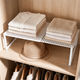 Expandable Closet Shelf – Adjustable Stackable Cabinet Organizer Wardrobe Divider