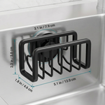 Kitchen Sink Sponge Holder – Suction Cup Organizer, Open Drain Rack for Sponges and Scrubbers