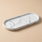 Oval Soap Tray – Silicone Bathroom Counter Organizer, Kitchen Sink Tray, Waterproof Vanity Holder