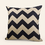 Geometric Throw Pillow Cover – Linen Cotton Cushion Cover for Sofa Bed or Chair