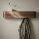 Floating Wall Coat Rack with Hidden Hooks & Shelf – Wall-Mounted Coat Organizer for functional decor