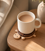 Turtle Wood Coaster – Black Walnut Drink Mat Table Protector Desk Decor Gift