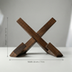 Wooden Cookbook Stand – Freestanding X-Shaped Book Holder for Kitchen & Minimalist Tablet Display