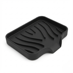 Silicone Soap Tray with Drain Spout – Self-Draining Dish for Kitchen and Bathroom Countertops