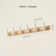 Wooden Wall Hook Rack – Black Walnut Coat Hanger Entryway Towel Bar Bathroom Bedroom Organizer