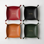 Nordic Style Leather Tray – Minimalist Accessory Organizer for Jewelry & Cosmetics for Modern Home Storage