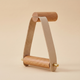 Toilet Paper Holder – Wall Mounted Wood Leather Brass Bathroom Organizer Minimalist Rustic Decor