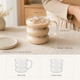 Bubble Shape Glass Mug – Clear Heat Resistant Cup for Coffee Latte Cocktails