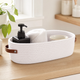 Oval Woven Storage Basket – Bathroom Organizer Toilet Paper Holder Desk Tray