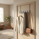 Over-Door Metal Hook Rack – No-Drill Storage Rack for Coats, Bags & Towels