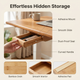 Under Desk Drawer – Adhesive Hidden Storage for Office Desk, Pencil Organizer, Clutter Free Workspace