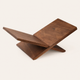 Wood Book Display Stand – Hands-Free Reading Holder for Books, Tablets, Cookbooks