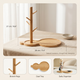 Bamboo Tree Branch Key Hanger with Storage Tray – Nordic Desktop Organizer Decor