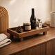 Wooden Serving Tray – Japanese Style Tea Tray Coffee Display Organizer Home Decor Minimalist